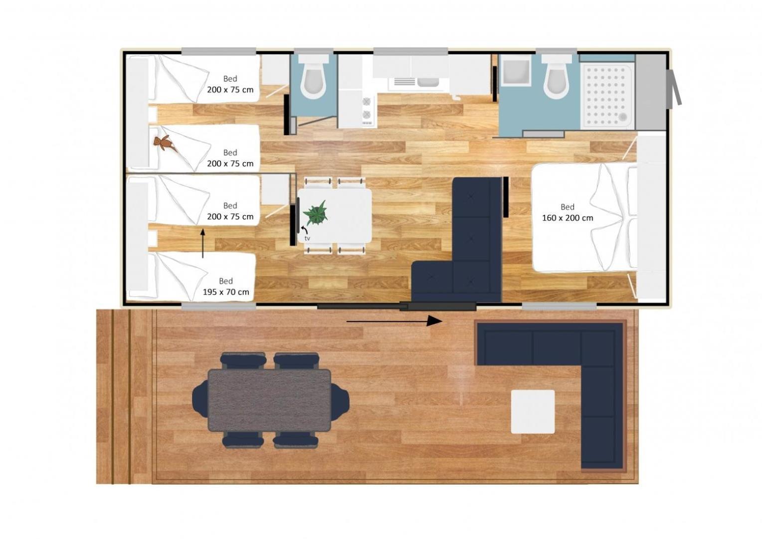 אירסל Estivo Premium Mobile Homes On Holidaypark Terspegelt מראה חיצוני תמונה